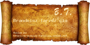Brandeisz Tarzícia névjegykártya